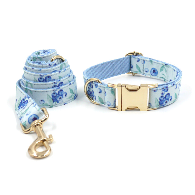 Blueberry Dog Collar Set