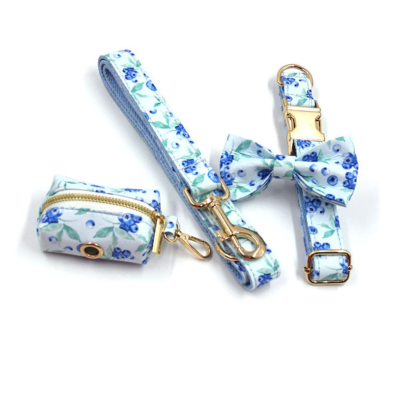 Blueberry Dog Collar Set