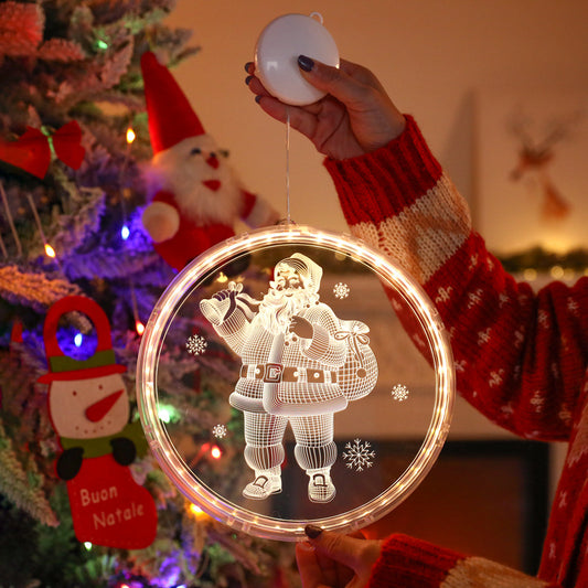 Santa Christmas 3D Decor Light