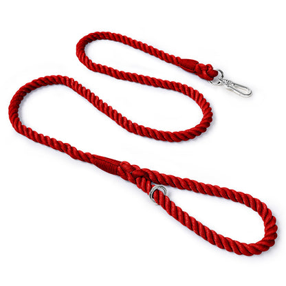 150 cm Cotton Rope Dog Leash Wine Red