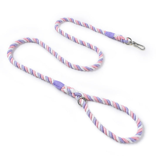 Candy Cotton Rope Dog Leash