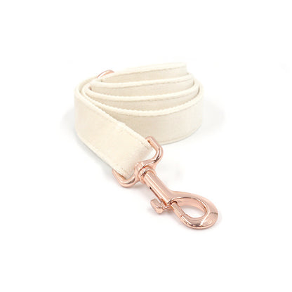 Cream Velvet Dog Collar