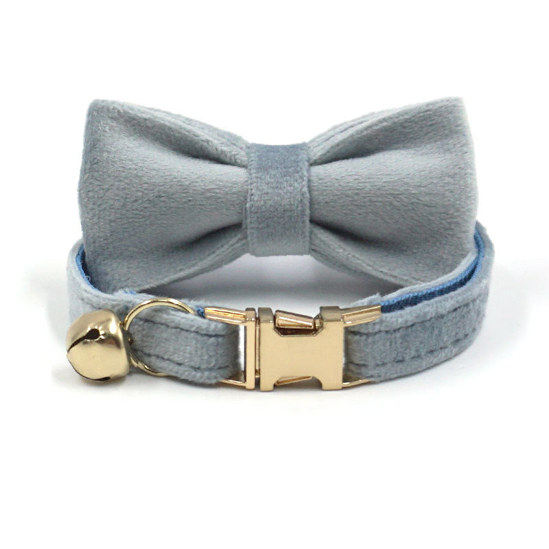 Blue haze velvet cat collar