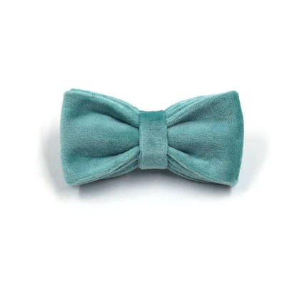 Lake green velvet cat collar