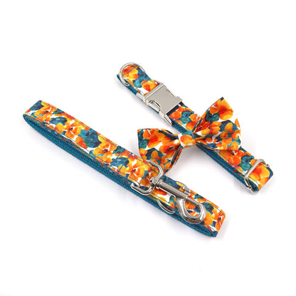 Flower Design Dog Collar