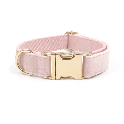 Velvet Dog Collar Light Pink