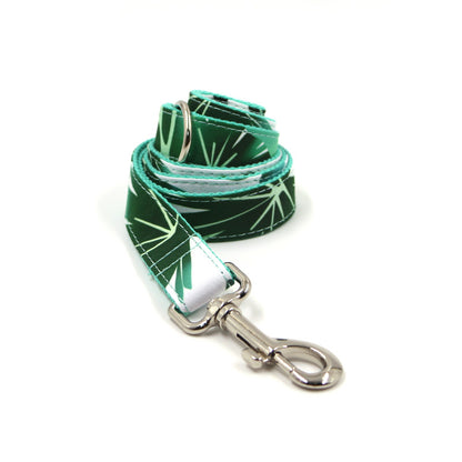 Green Leaf Dog Collar