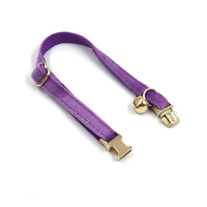 Purple Velvet Cat Collar