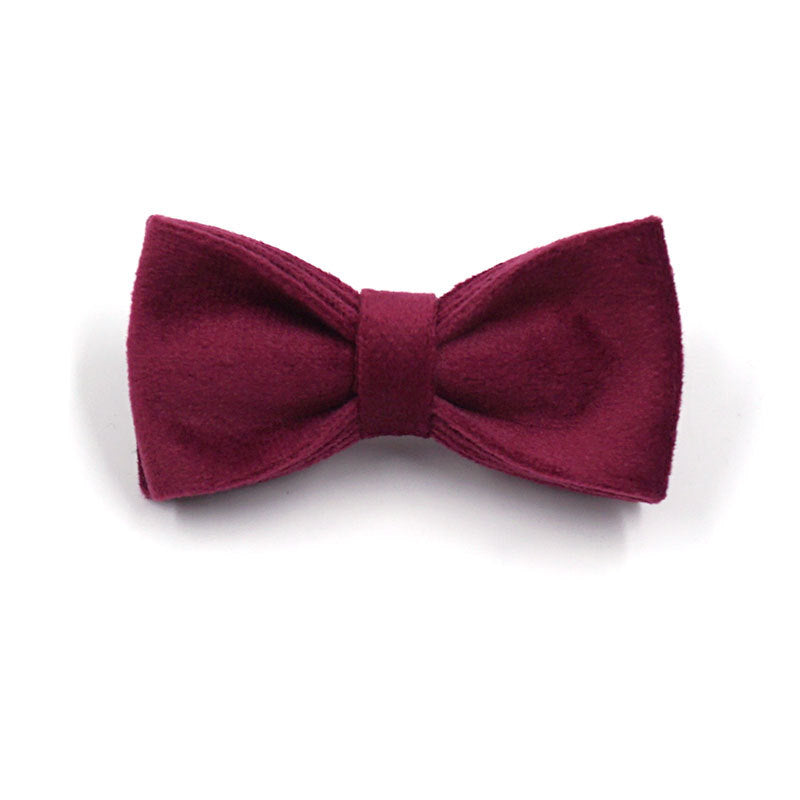 Wine Red Velvet Collar