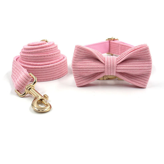 Cherry Pink Dog Collar Set