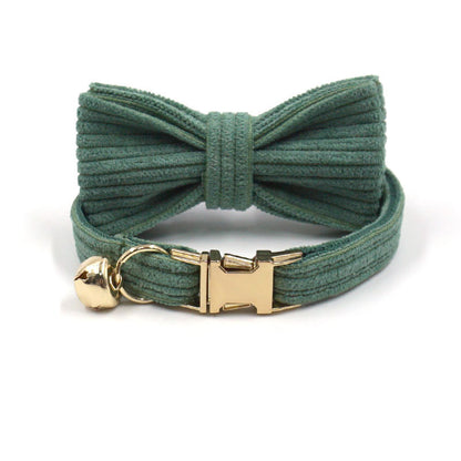 Forest Green Velvet Cat Collar