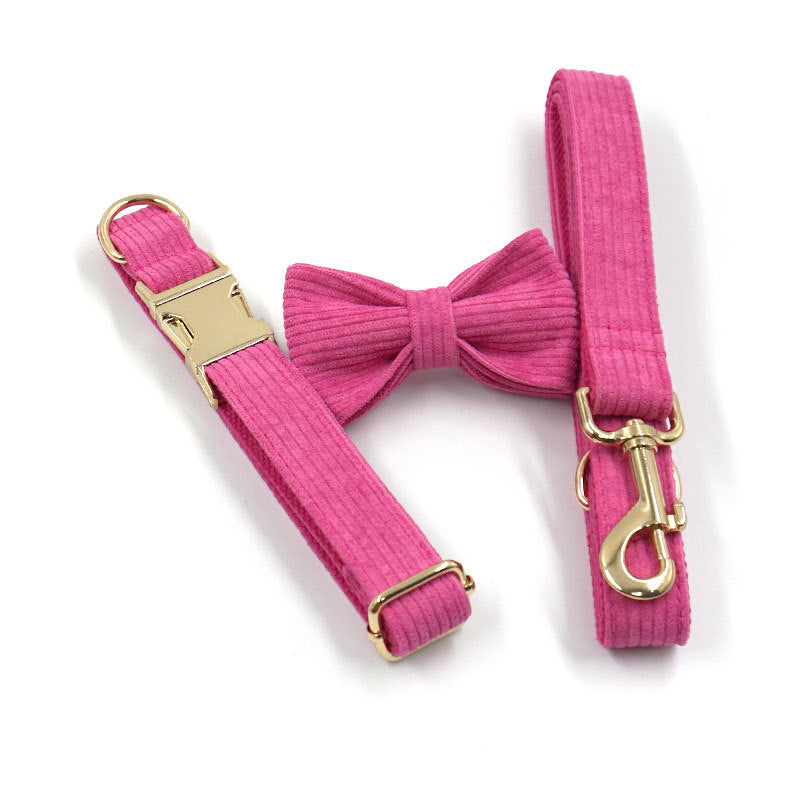 Hot Pink Dog Collar Set