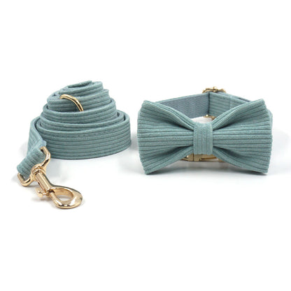 Green Mint Velvet Dog Collar