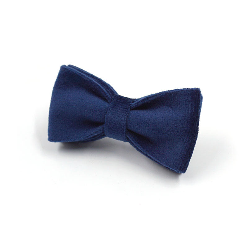 Navy Blue Velvet Cat Collar