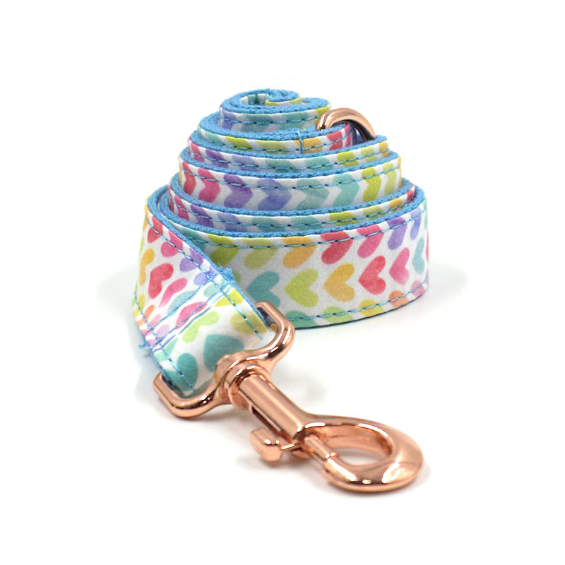 Personalised Dog Collar Rainbow