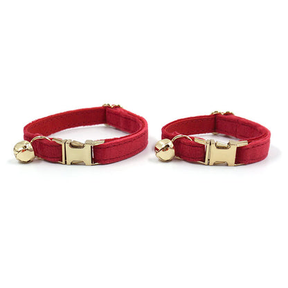 Red Velvet Cat Collar